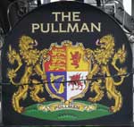 The pub sign. The Pullman, Folkestone, Kent