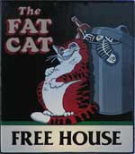 The pub sign. The Fat Cat, Norwich, Norfolk