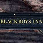 The pub sign. Blackboys Inn, Blackboys, East Sussex