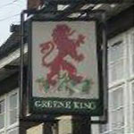 The pub sign. The Red Lion, Bromley, Greater London